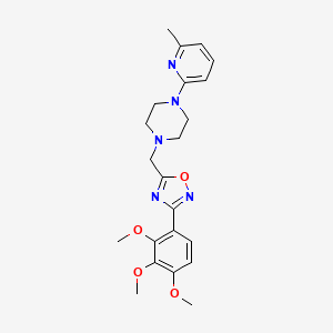 1-(6-methyl-2-pyridinyl)-4-{[3-(2,3,4-trimethoxyphenyl)-1,2,4-oxadiazol-5-yl]methyl}piperazine