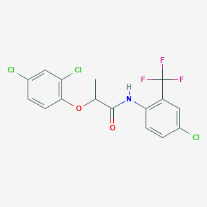 N-[4-chloro-2-(trifluoromethyl)phenyl]-2-(2,4-dichlorophenoxy)propanamide