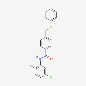 N-(5-chloro-2-methylphenyl)-4-[(phenylthio)methyl]benzamide