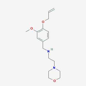 molecular formula C17H26N2O3 B499281 N-[3-methoxy-4-(prop-2-en-1-yloxy)benzyl]-2-(morpholin-4-yl)ethanamine 