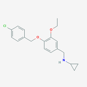 N-{4-[(4-chlorobenzyl)oxy]-3-ethoxybenzyl}cyclopropanamine