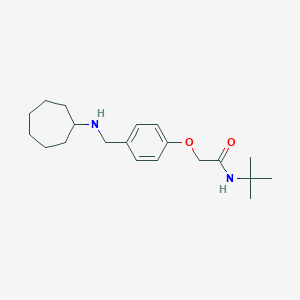 N-tert-butyl-2-{4-[(cycloheptylamino)methyl]phenoxy}acetamide