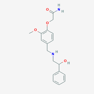 2-(4-{[(2-Hydroxy-2-phenylethyl)amino]methyl}-2-methoxyphenoxy)acetamide