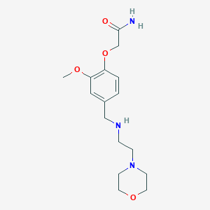 2-[2-Methoxy-4-({[2-(morpholin-4-yl)ethyl]amino}methyl)phenoxy]acetamide