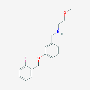 N-{3-[(2-fluorobenzyl)oxy]benzyl}-2-methoxyethanamine