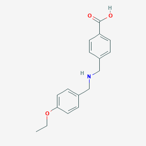 molecular formula C17H19NO3 B499302 4-{[(4-Ethoxybenzyl)amino]methyl}benzoic acid 