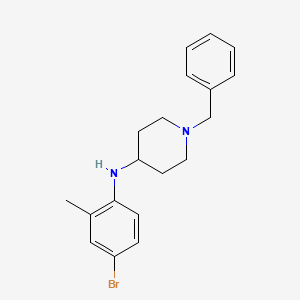 molecular formula C19H23BrN2 B4993025 1-benzyl-N-(4-bromo-2-methylphenyl)piperidin-4-amine 