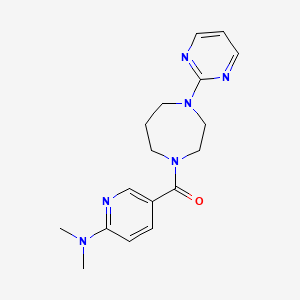 molecular formula C17H22N6O B4993027 N,N-dimethyl-5-{[4-(2-pyrimidinyl)-1,4-diazepan-1-yl]carbonyl}-2-pyridinamine 