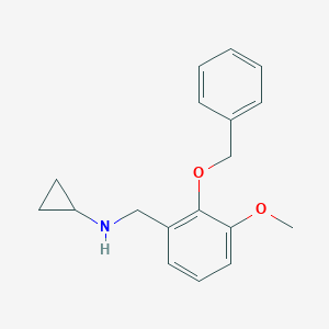N-[2-(benzyloxy)-3-methoxybenzyl]cyclopropanamine