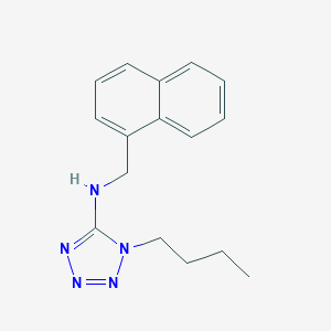 molecular formula C16H19N5 B499309 1-butyl-N-(naphthalen-1-ylmethyl)-1H-tetrazol-5-amine 