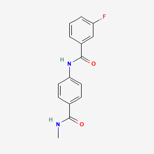 3-fluoro-N-[4-(methylcarbamoyl)phenyl]benzamide