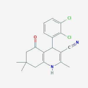 4-(2,3-Dichlorophenyl)-2,7,7-trimethyl-5-oxo-1,4,5,6,7,8-hexahydroquinoline-3-carbonitrile