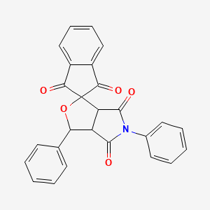 3,5-diphenyl-3a,6a-dihydrospiro[furo[3,4-c]pyrrole-1,2'-indene]-1',3',4,6(3H,5H)-tetrone