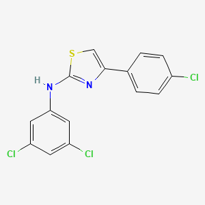 4-(4-chlorophenyl)-N-(3,5-dichlorophenyl)-1,3-thiazol-2-amine