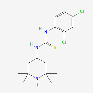 1-(2,4-Dichlorophenyl)-3-(2,2,6,6-tetramethylpiperidin-4-yl)thiourea