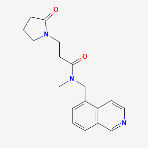 N-(5-isoquinolinylmethyl)-N-methyl-3-(2-oxo-1-pyrrolidinyl)propanamide trifluoroacetate