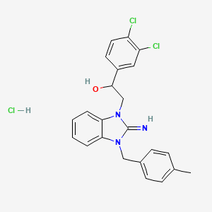 1-(3,4-dichlorophenyl)-2-[2-imino-3-(4-methylbenzyl)-2,3-dihydro-1H-benzimidazol-1-yl]ethanol hydrochloride