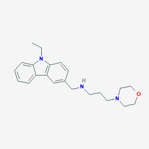 molecular formula C22H29N3O B499348 N-[(9-ethyl-9H-carbazol-3-yl)methyl]-N-[3-(4-morpholinyl)propyl]amine 