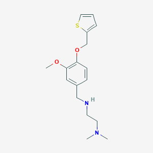 molecular formula C17H24N2O2S B499352 N'-[3-methoxy-4-(thiophen-2-ylmethoxy)benzyl]-N,N-dimethylethane-1,2-diamine 
