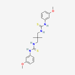 1-(3-methoxyphenyl)-3-[3-[(3-methoxyphenyl)carbamothioylamino]-2,2-dimethylpropyl]thiourea