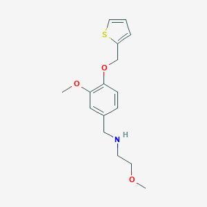 2-methoxy-N-[3-methoxy-4-(thiophen-2-ylmethoxy)benzyl]ethanamine