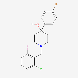 4-(4-bromophenyl)-1-(2-chloro-6-fluorobenzyl)-4-piperidinol