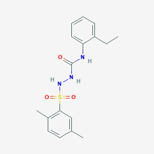 2-[(2,5-dimethylphenyl)sulfonyl]-N-(2-ethylphenyl)hydrazinecarboxamide