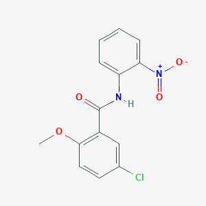 5-chloro-2-methoxy-N-(2-nitrophenyl)benzamide