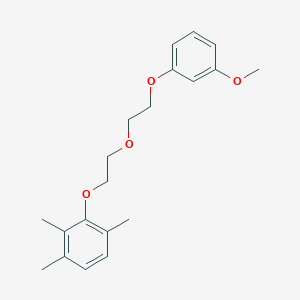 molecular formula C20H26O4 B4993652 2-[2-[2-(3-Methoxyphenoxy)ethoxy]ethoxy]-1,3,4-trimethylbenzene 