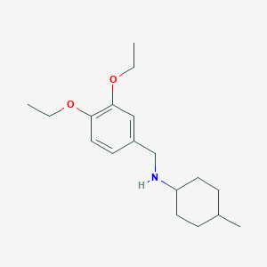 molecular formula C18H29NO2 B499366 N-(3,4-diethoxybenzyl)-4-methylcyclohexanamine 