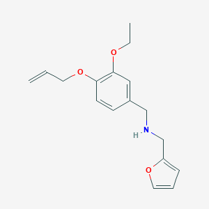 1-[3-ethoxy-4-(prop-2-en-1-yloxy)phenyl]-N-(furan-2-ylmethyl)methanamine