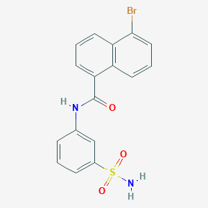 N-[3-(aminosulfonyl)phenyl]-5-bromo-1-naphthamide