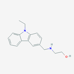 molecular formula C17H20N2O B499372 2-{[(9-ethyl-9H-carbazol-3-yl)methyl]amino}ethanol 
