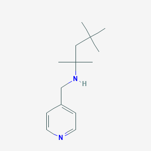 molecular formula C14H24N2 B499381 2,4,4-trimethyl-N-(pyridin-4-ylmethyl)pentan-2-amine 