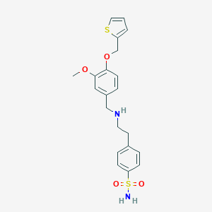 4-(2-{[3-Methoxy-4-(thiophen-2-ylmethoxy)benzyl]amino}ethyl)benzenesulfonamide