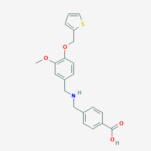 4-({[3-Methoxy-4-(2-thienylmethoxy)benzyl]amino}methyl)benzoic acid