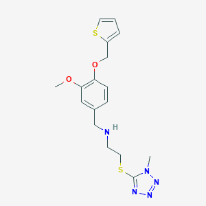 N-[3-methoxy-4-(2-thienylmethoxy)benzyl]-N-{2-[(1-methyl-1H-tetraazol-5-yl)sulfanyl]ethyl}amine