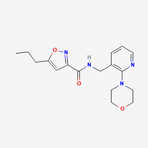 N-{[2-(4-morpholinyl)-3-pyridinyl]methyl}-5-propyl-3-isoxazolecarboxamide