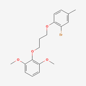 2-[3-(2-bromo-4-methylphenoxy)propoxy]-1,3-dimethoxybenzene