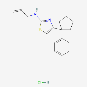 molecular formula C17H21ClN2S B4993966 N-allyl-4-(1-phenylcyclopentyl)-1,3-thiazol-2-amine hydrochloride 