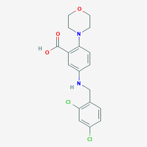 5-[(2,4-Dichlorobenzyl)amino]-2-(4-morpholinyl)benzoic acid