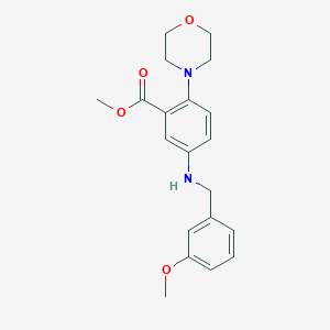 Methyl 5-[(3-methoxybenzyl)amino]-2-(4-morpholinyl)benzoate