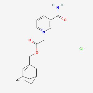 1-Adamantylmethyl 2-(3-carbamoylpyridin-1-ium-1-yl)acetate;chloride