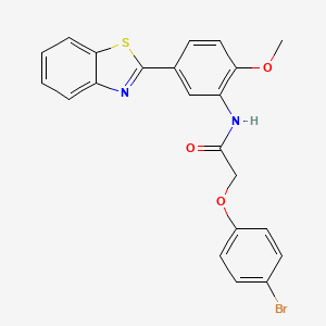 N-[5-(1,3-benzothiazol-2-yl)-2-methoxyphenyl]-2-(4-bromophenoxy)acetamide