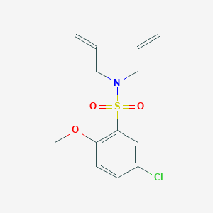 5-chloro-2-methoxy-N,N-bis(prop-2-enyl)benzenesulfonamide