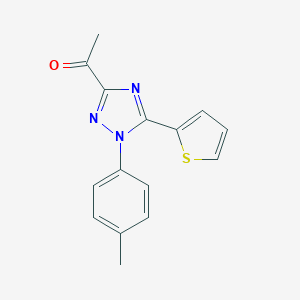 1-[1-(4-methylphenyl)-5-(2-thienyl)-1H-1,2,4-triazol-3-yl]ethanone