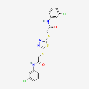 2,2'-[1,3,4-thiadiazole-2,5-diylbis(thio)]bis[N-(3-chlorophenyl)acetamide]