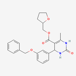 Tetrahydrofuran-2-ylmethyl 4-[3-(benzyloxy)phenyl]-6-methyl-2-oxo-1,2,3,4-tetrahydropyrimidine-5-carboxylate