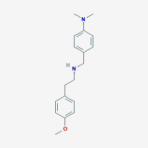 molecular formula C18H24N2O B499448 4-({[2-(4-methoxyphenyl)ethyl]amino}methyl)-N,N-dimethylaniline 
