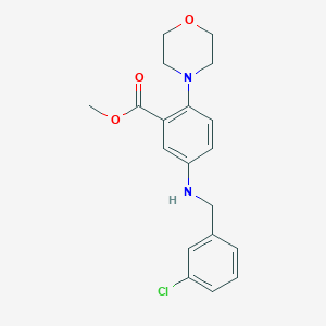 Methyl 5-[(3-chlorobenzyl)amino]-2-(4-morpholinyl)benzoate